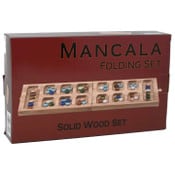 Wholesale - OAK FOLDING MANCALA SET C/P 16, UPC: 028672734924